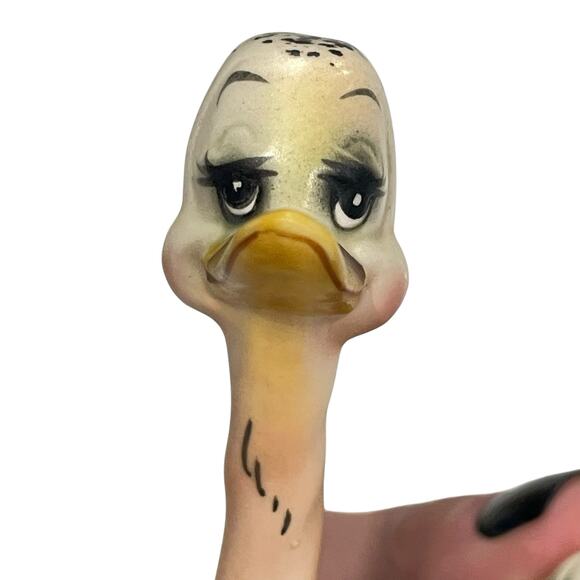 Vintage Josef Originals Mother Ostrich Figurine Japan Hand Painted Ceramic Bird - Picture 2 of 16